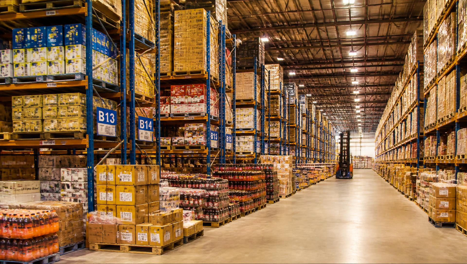Penjwen Limited wholesale warehouse with organized product shelving